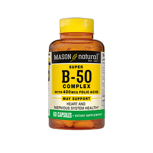 B-50 COMPLEX WITH 400 mcg (B50) - Fco x 60 cap - MASON - VENTA LIBRE - PROMOCION