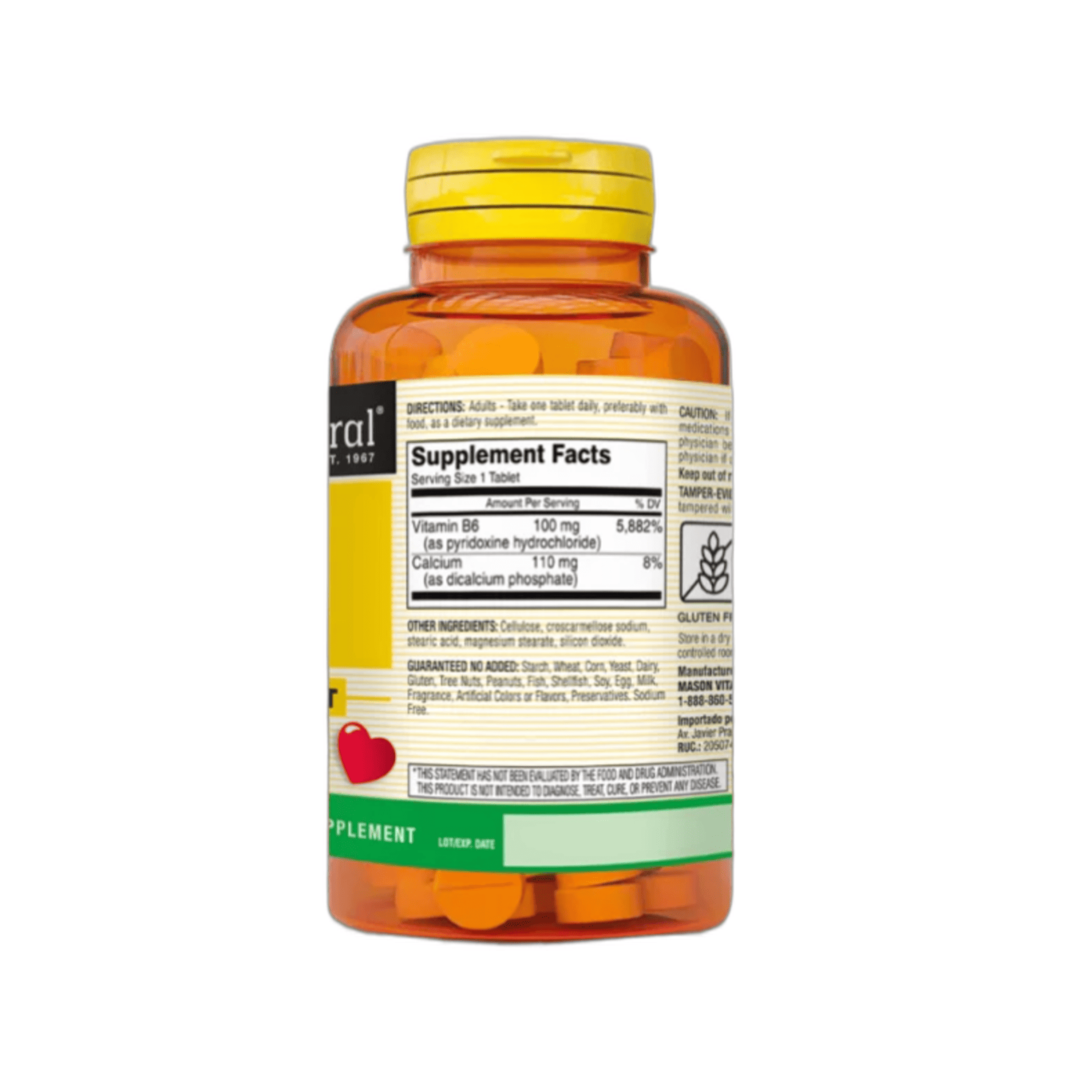 B6 100 mg (B - 6) - fco x 100 tab. - MASON - VENTA LIBRE - PROMOCION 3