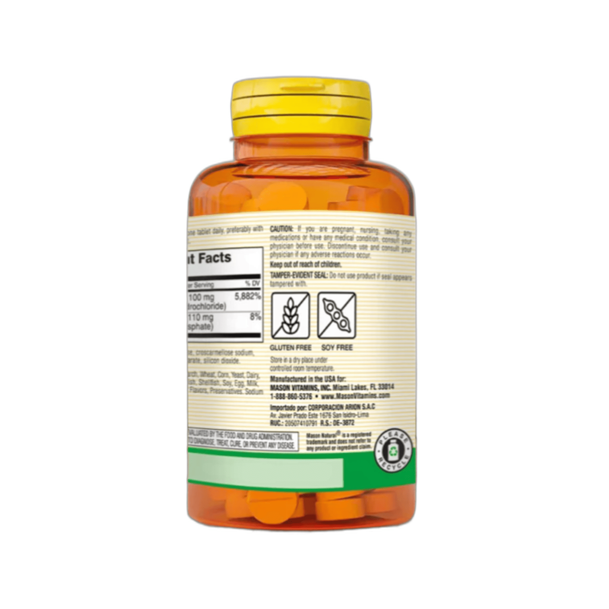 B6 100 mg (B - 6) - fco x 100 tab. - MASON - VENTA LIBRE - PROMOCION 4