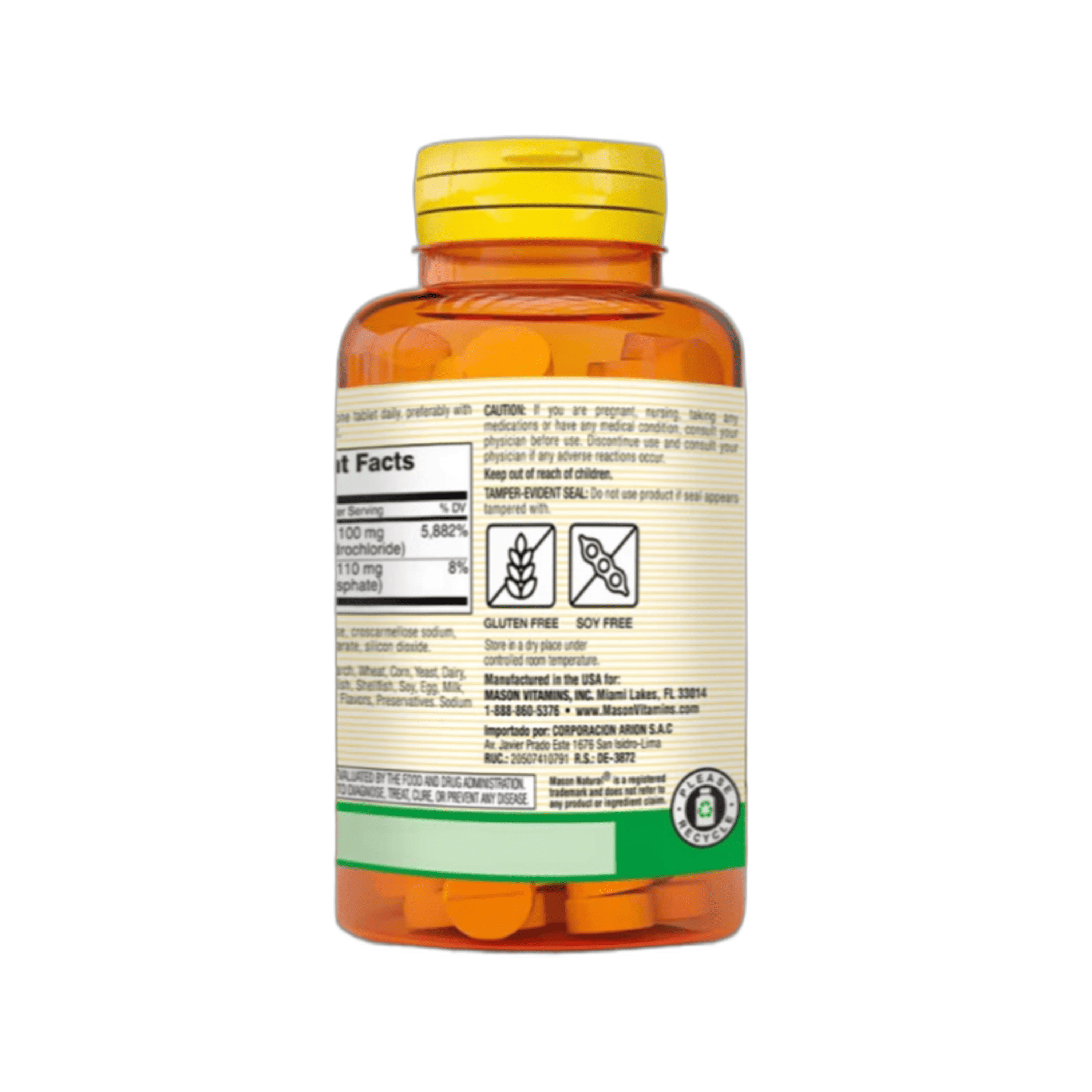 B6 100 mg (B - 6) - fco x 100 tab. - MASON - VENTA LIBRE - PROMOCION 4