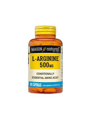 L-ARGININE 500 mg - fco x 60 cap. - MASON - VENTA LIBRE - PROMOCION