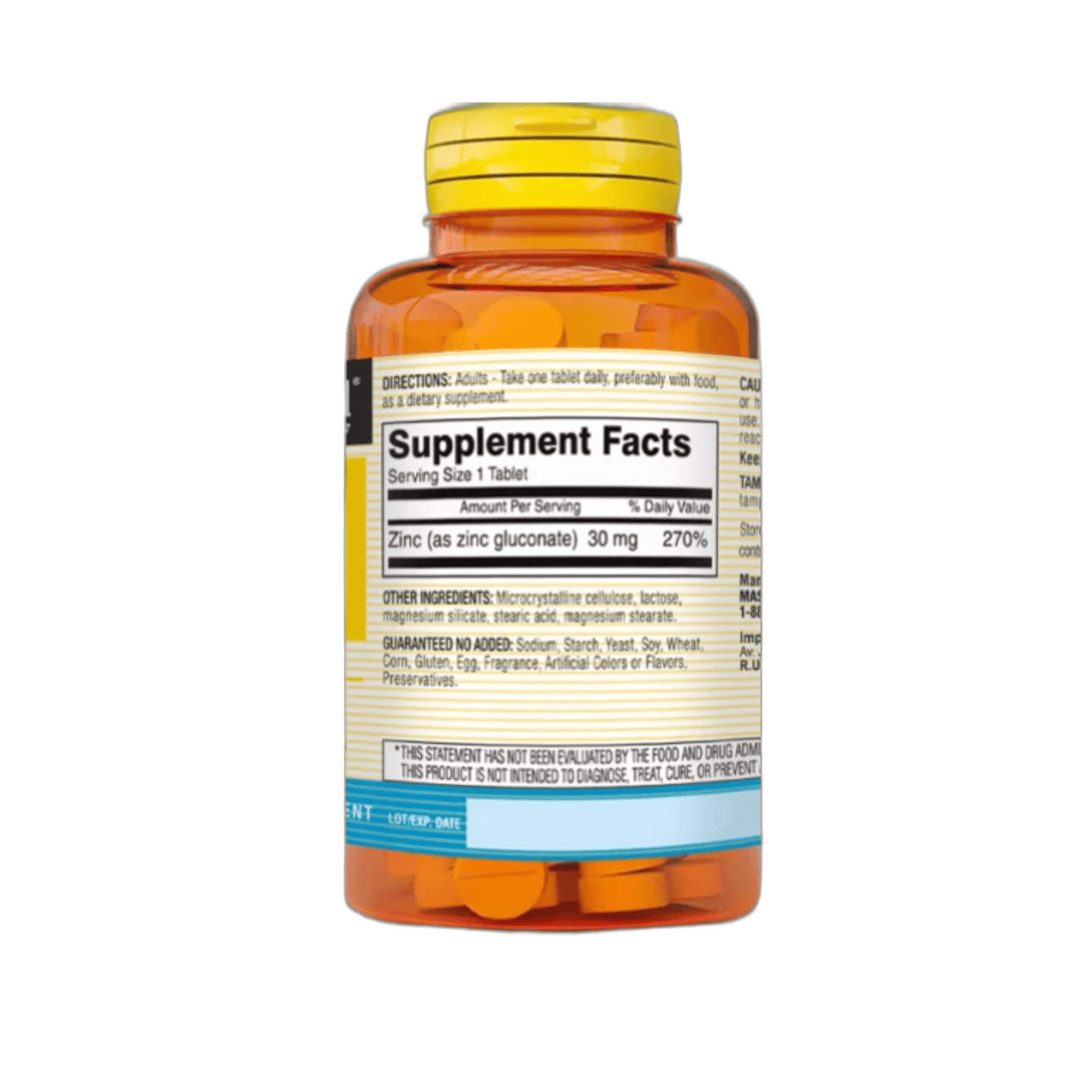 ZINC 30 mg - fco x 100 tab. - MASON - VENTA LIBRE - PROMOCION 4