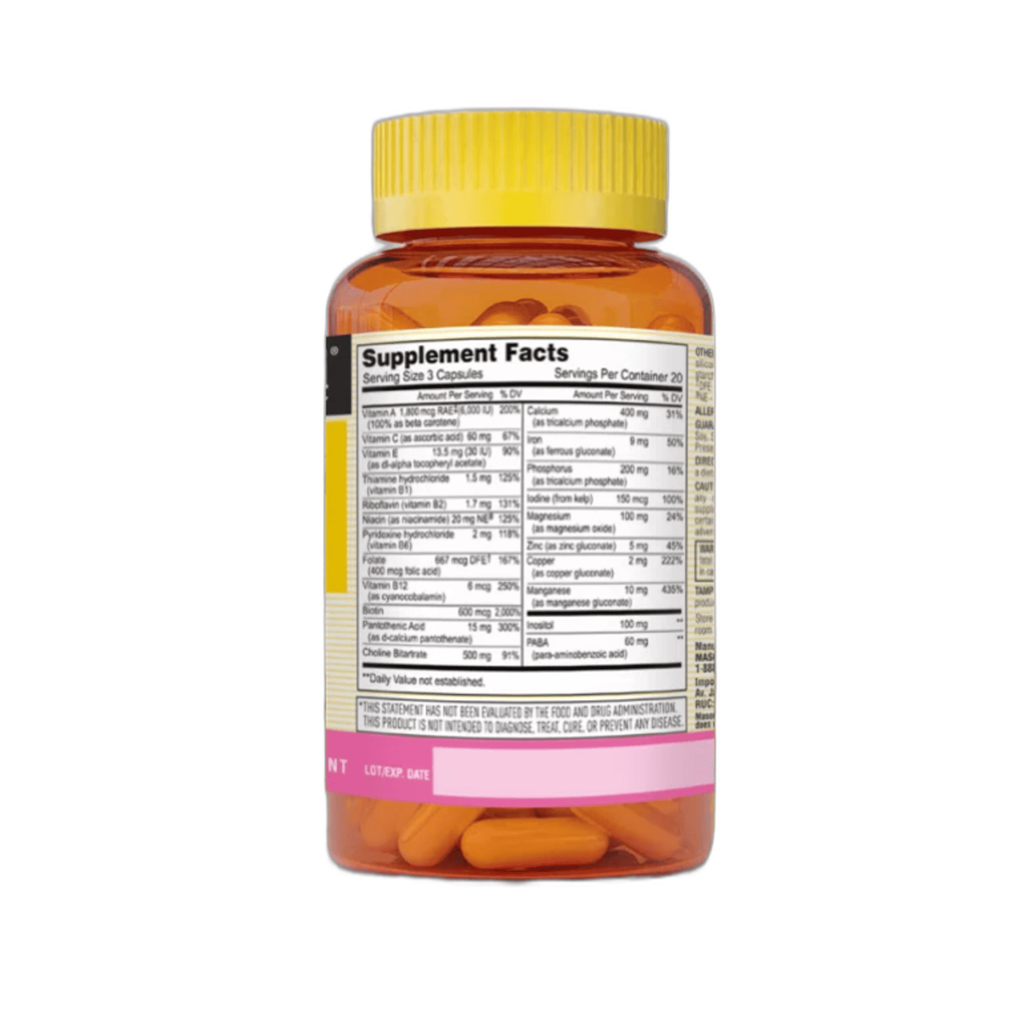 BODY HAIR MULTIVITAMINICO PARA CABELLO. PIEL Y UÑA - fco x 60 cap - MASON - VENTA LIBRE - PROMOCION 4