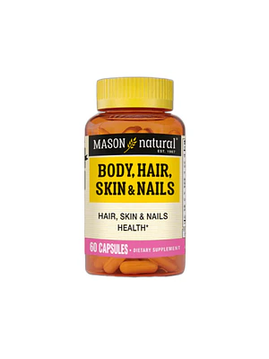 BODY HAIR MULTIVITAMINICO PARA CABELLO. PIEL Y UÑA - fco x 60 cap - MASON - VENTA LIBRE - PROMOCION