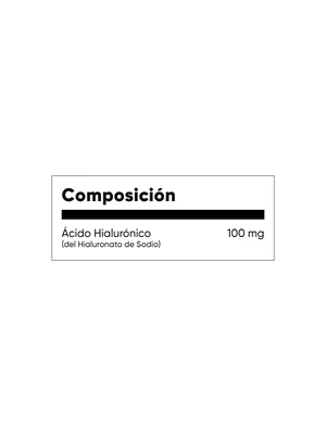 HYALURÓNICO ACID (acido hialuronico) 100 mg - fco x 30 cap. - MASON - VENTA LIBRE - PROMOCION