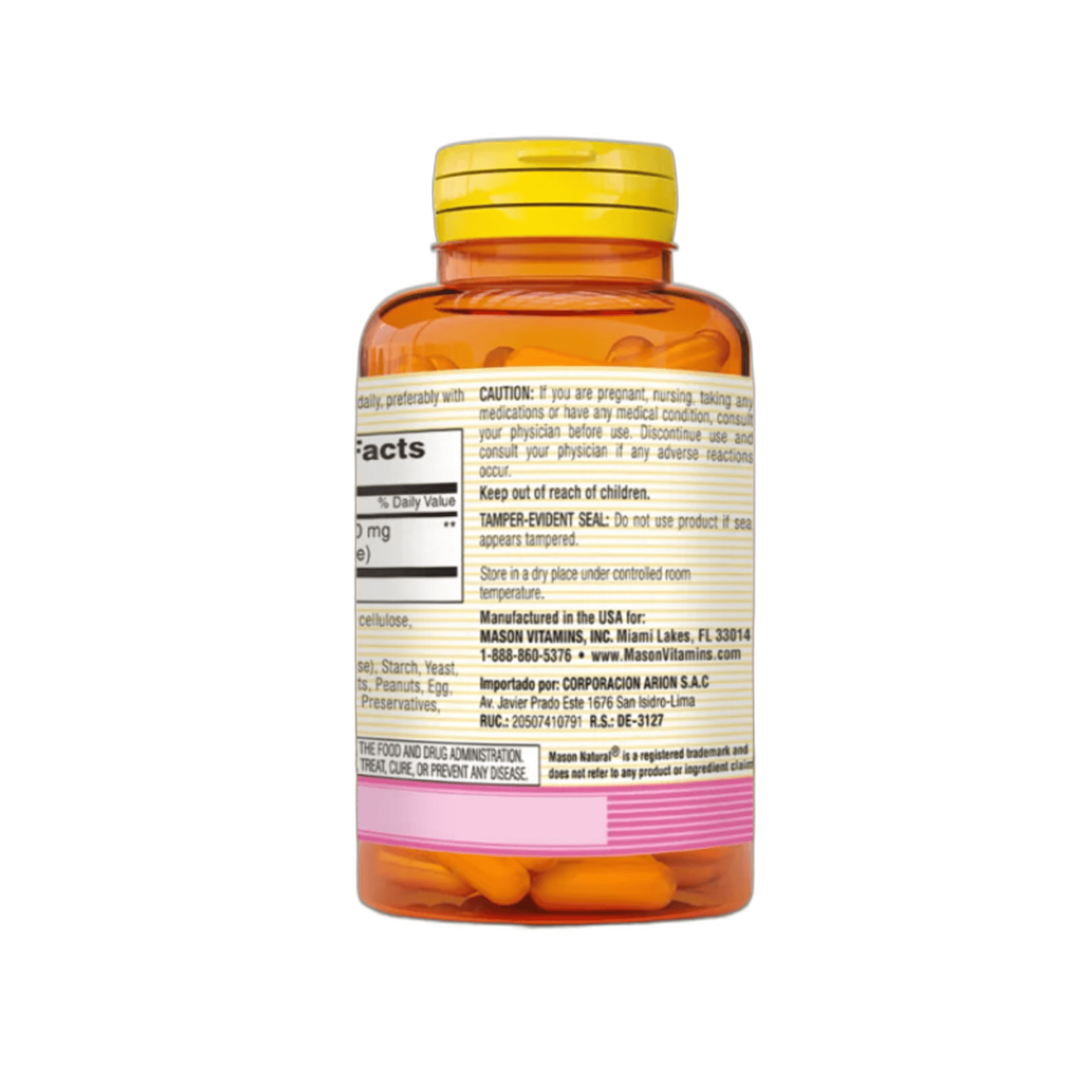 HYALURÓNICO ACID (acido hialuronico) 100 mg - fco x 30 cap. - MASON - VENTA LIBRE - PROMOCION 3