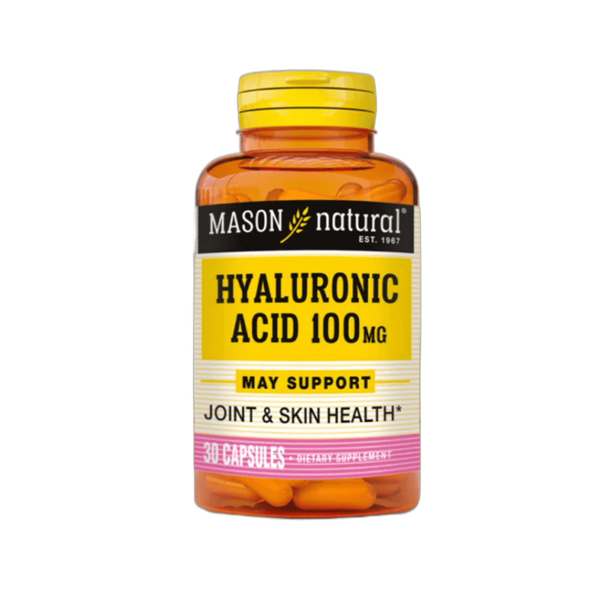 HYALURÓNICO ACID (acido hialuronico) 100 mg - fco x 30 cap. - MASON - VENTA LIBRE - PROMOCION 1