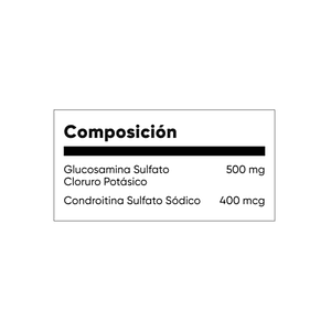 GLUCOSAMINE CHONDROITIN 1500/1200 con DOBLE IMPACTO - fco x 60 cap. - MASON - VENTA LIBRE - PROMOCION