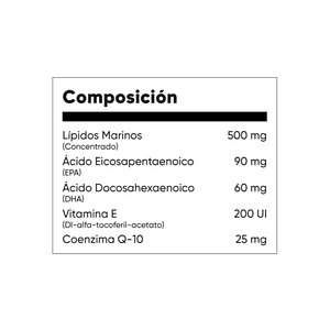 COQ10 vitamina E & omega 3 FISH OIL - fco x 60 softgel - MASON - VENTA LIBRE - PROMOCION