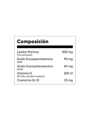 COQ10 vitamina E & omega 3 FISH OIL - fco x 60 softgel - MASON - VENTA LIBRE - PROMOCION