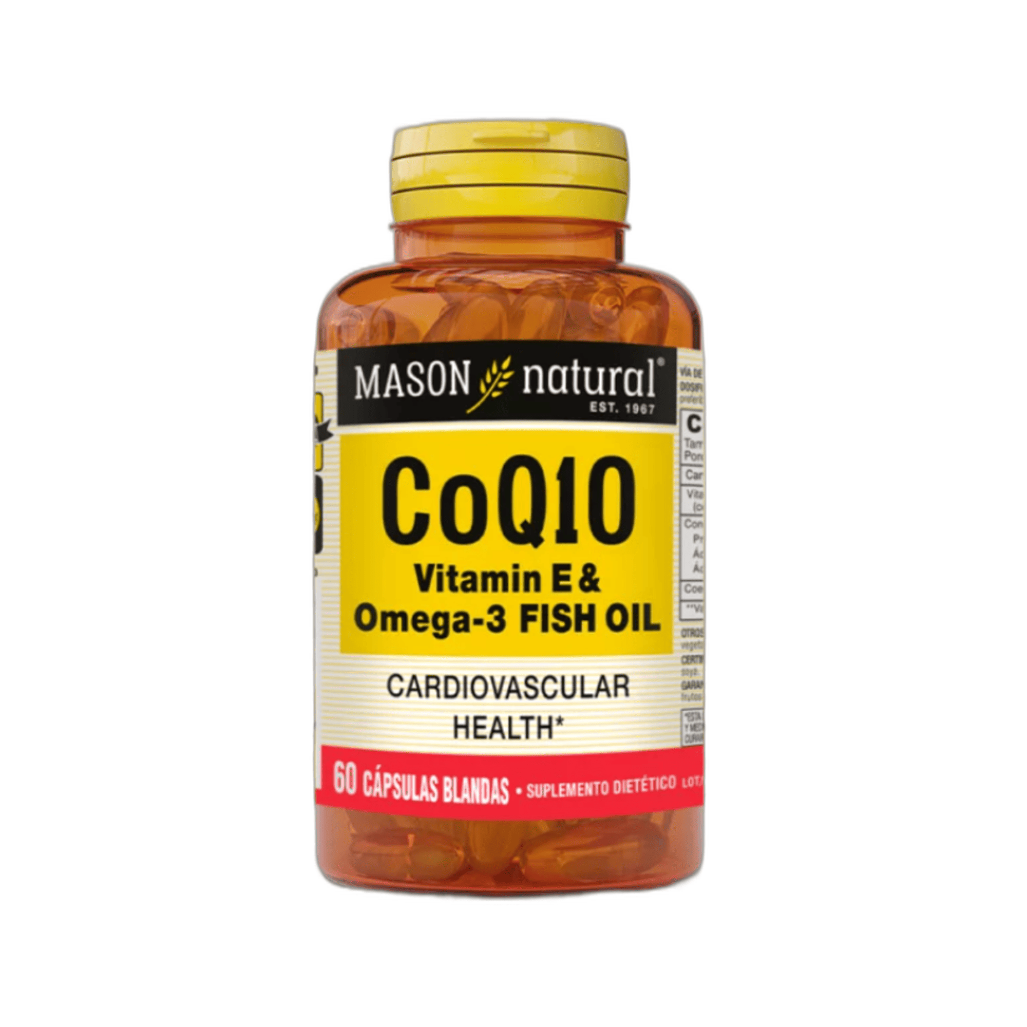 COQ10 vitamina E & omega 3 FISH OIL - fco x 60 softgel - MASON - VENTA LIBRE - PROMOCION 1
