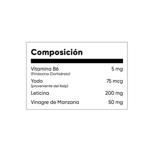 LECITHIN KELP B6 plus APPLE CIDER VINEGAR (lecitina) - fco x 100 softgel - MASON - VENTA LIBRE - PROMOCION