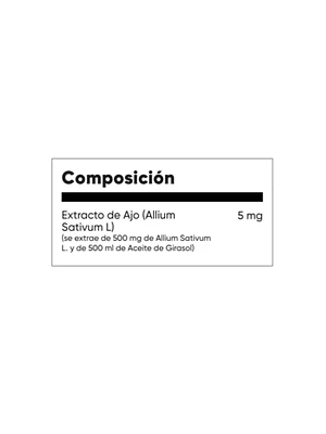 GARLIC OIL (aceite de ajo) 500 mg - fco x 100 softgel - MASON - VENTA LIBRE - PROMOCION