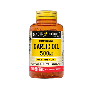 GARLIC OIL (aceite de ajo) 500 mg - fco x 100 softgel - MASON - VENTA LIBRE - PROMOCION