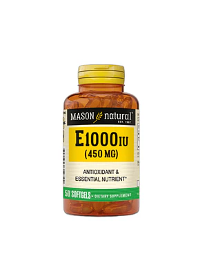 VITAMINA E 1000 UI  450 mg - fco x 50 softgel. - MASON - VENTA LIBRE - PROMOCION