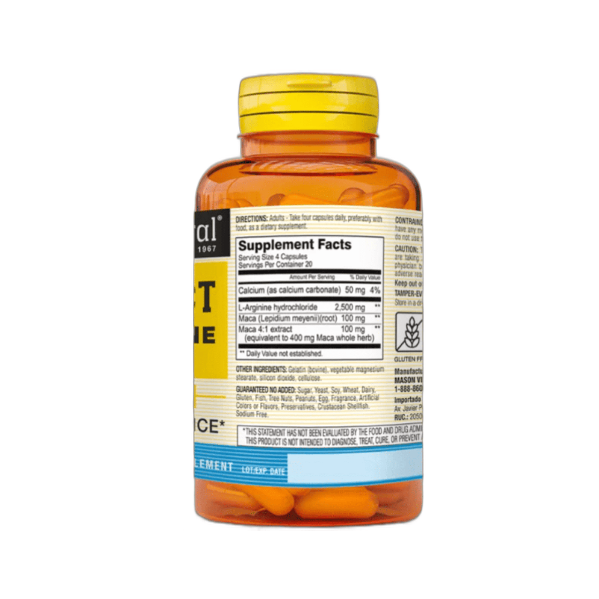 VEIN ERECT with L-arginine and maca - fco x 80 softgel. - MASON - VENTA LIBRE - PROMOCION 3