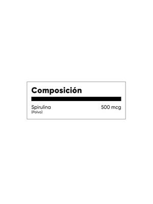 SPIRULINA 500 mg - fco x 100 tab. - MASON - VENTA LIBRE - PROMOCION
