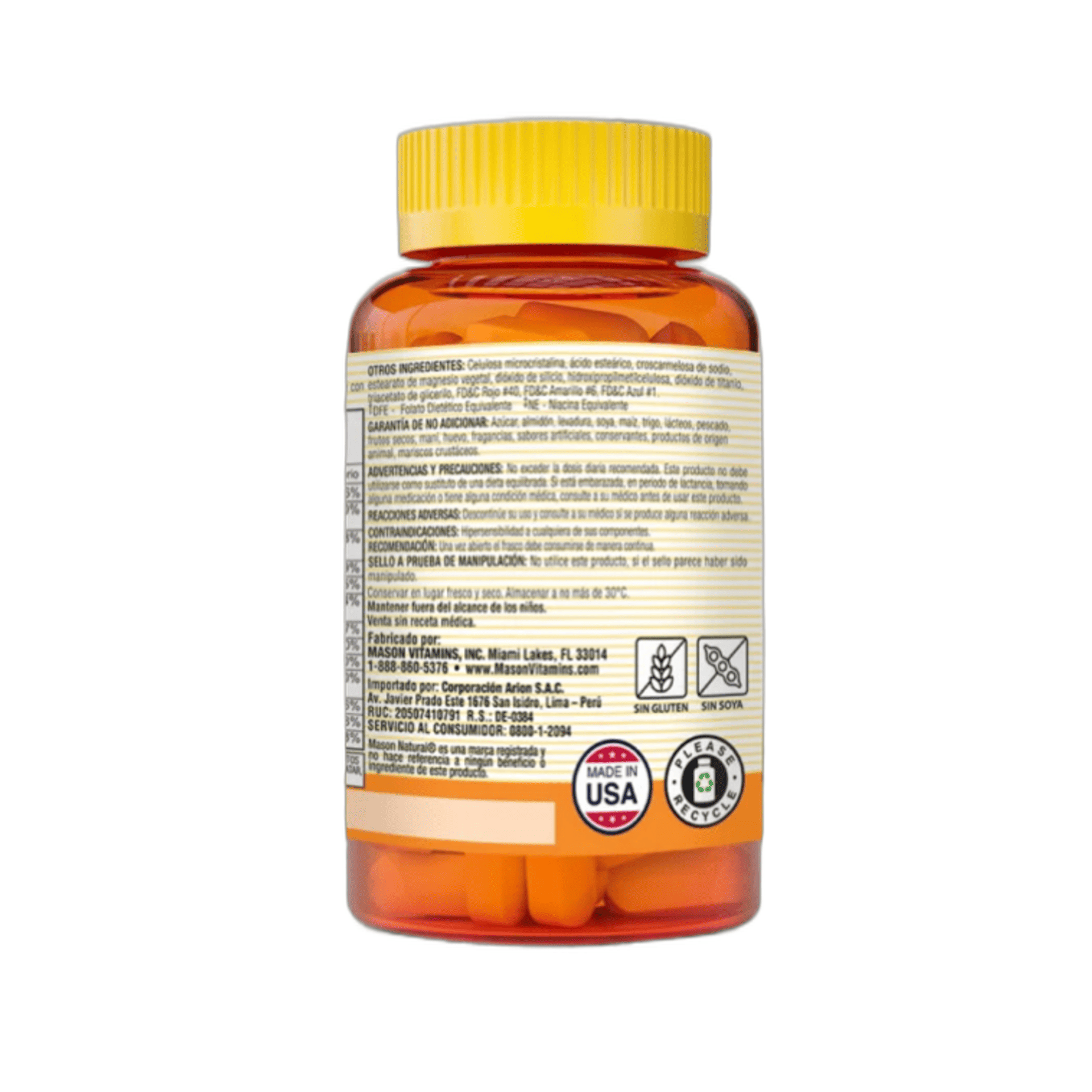 STRESS B-COMPLEX WITH ANTIOXIDANTES E + ZINC - fco x 60 tab. - MASON - VENTA LIBRE - PROMOCION 4