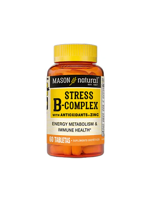 STRESS B-COMPLEX WITH ANTIOXIDANTES E + ZINC - fco x 60 tab. - MASON - VENTA LIBRE - PROMOCION