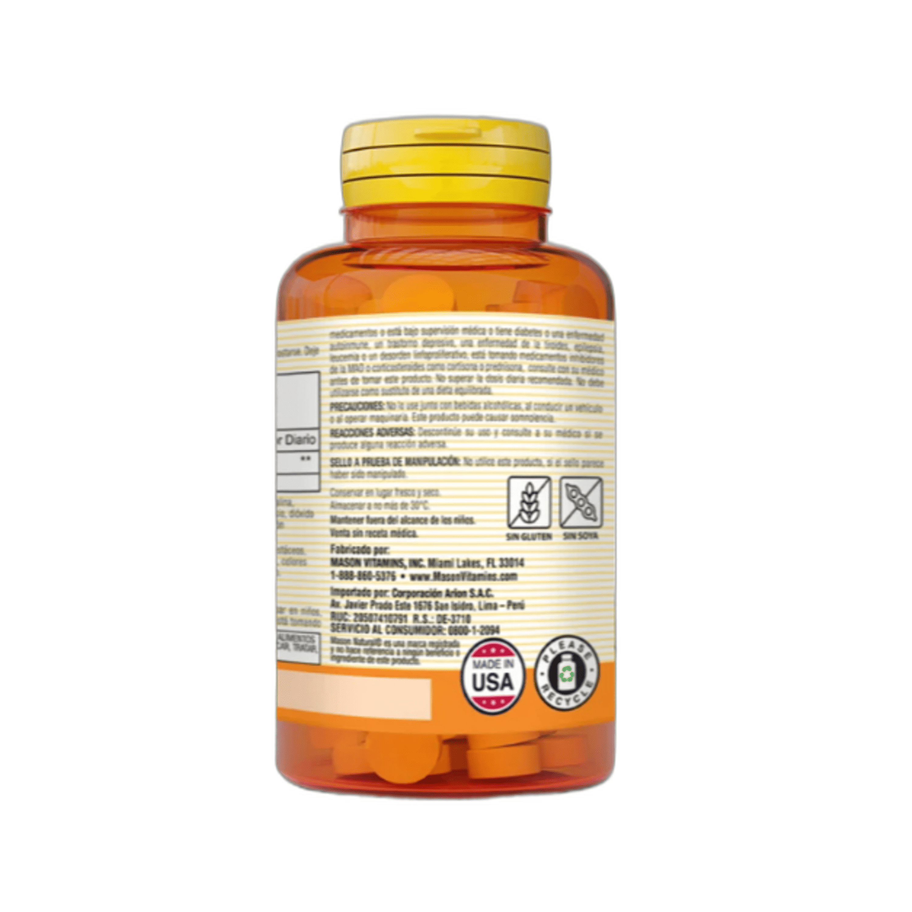 MELATONIN 500 mcg - fco x 60 tab - MASON - VENTA LIBRE - PROMOCION 3