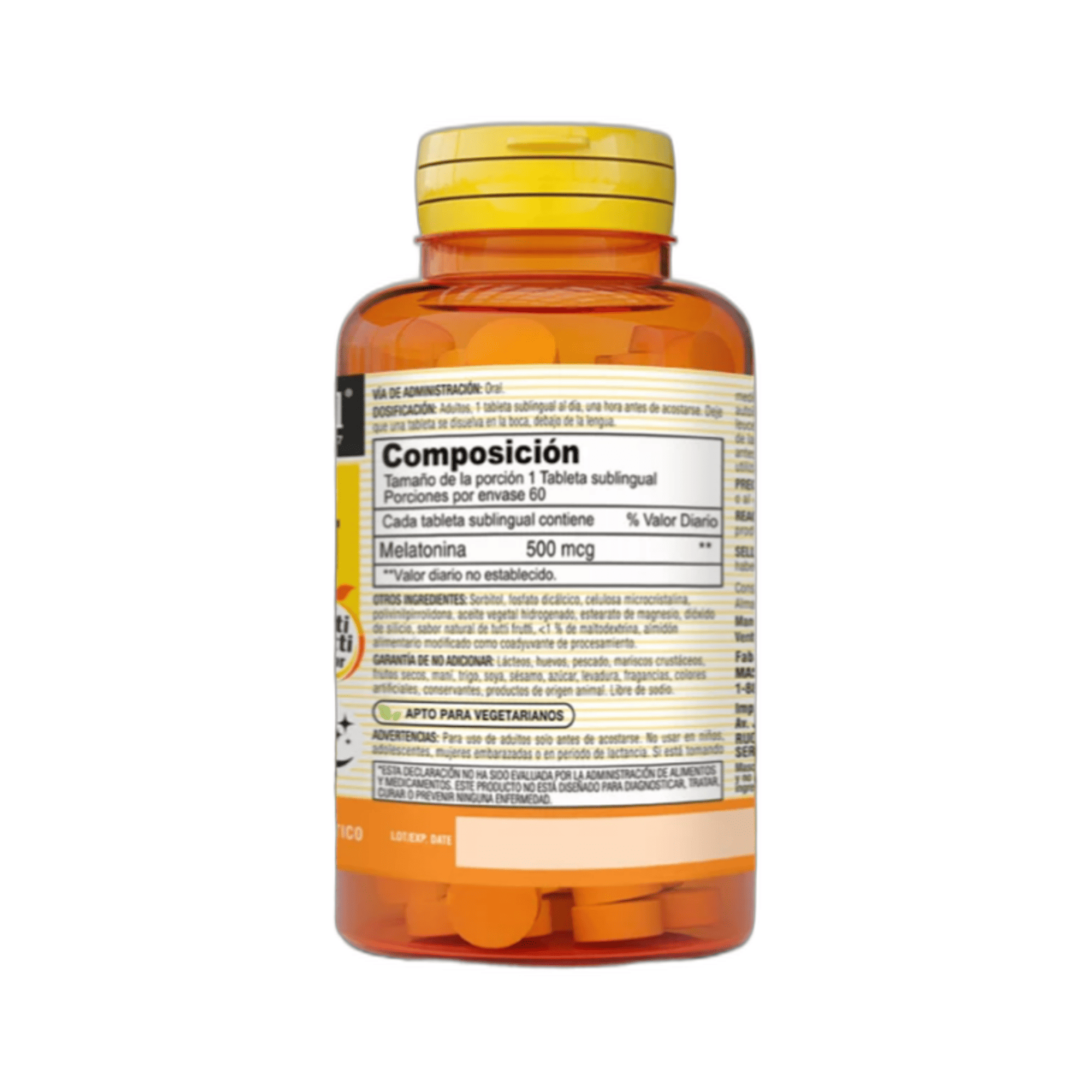 MELATONIN 500 mcg - fco x 60 tab - MASON - VENTA LIBRE - PROMOCION 4