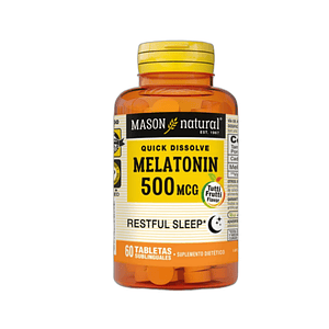 MELATONIN 500 mcg - fco x 60 tab - MASON - VENTA LIBRE - PROMOCION