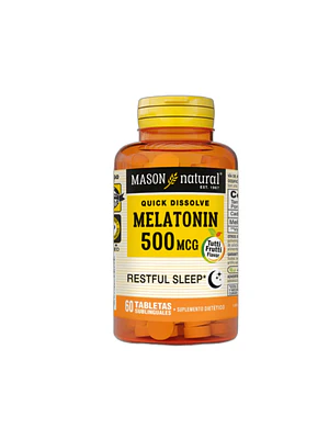 MELATONIN 500 mcg - fco x 60 tab - MASON - VENTA LIBRE - PROMOCION