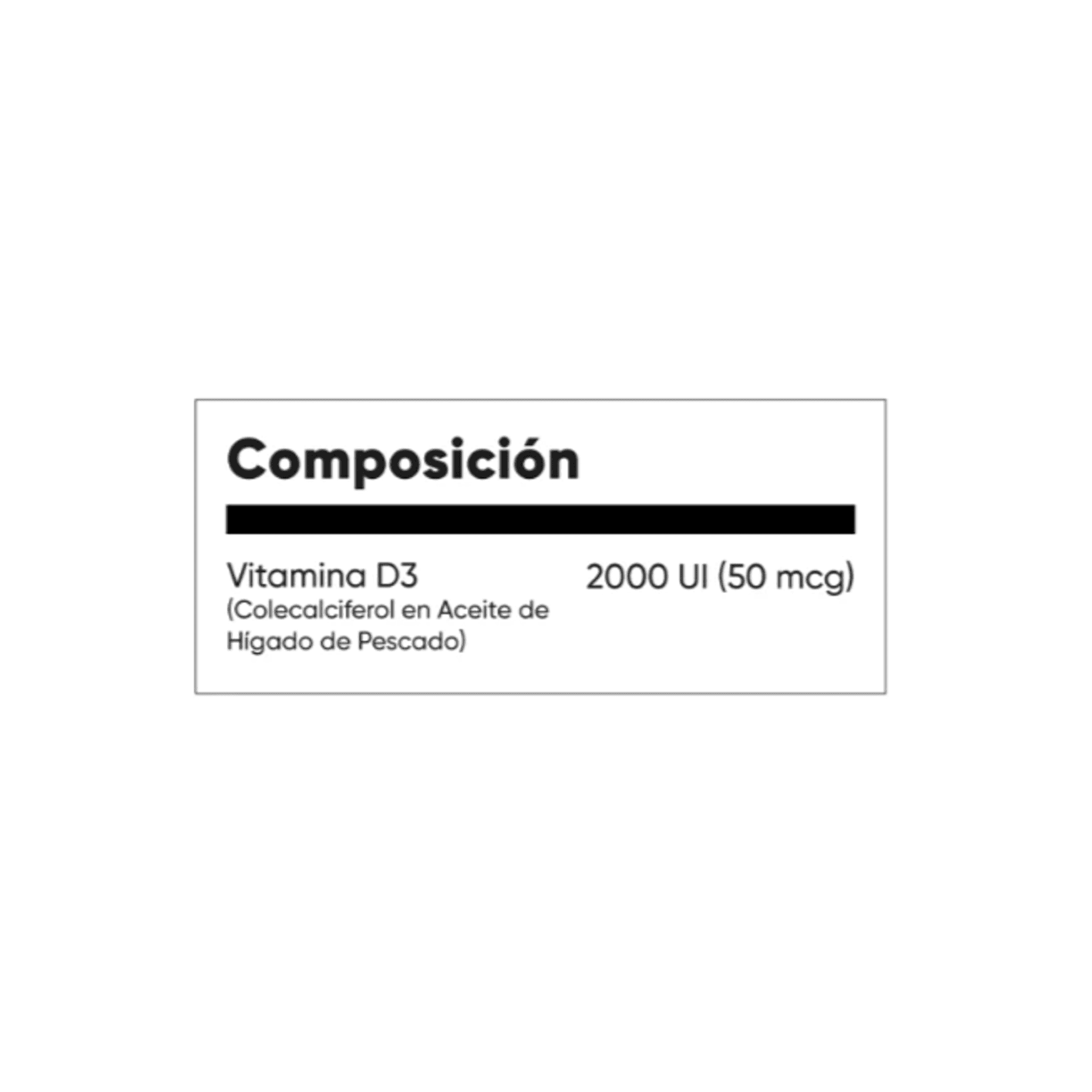 VITAMINA D3 2000 UI * 50mcg - fco x 60 softgel. - MASON - VENTA LIBRE - PROMOCION 2