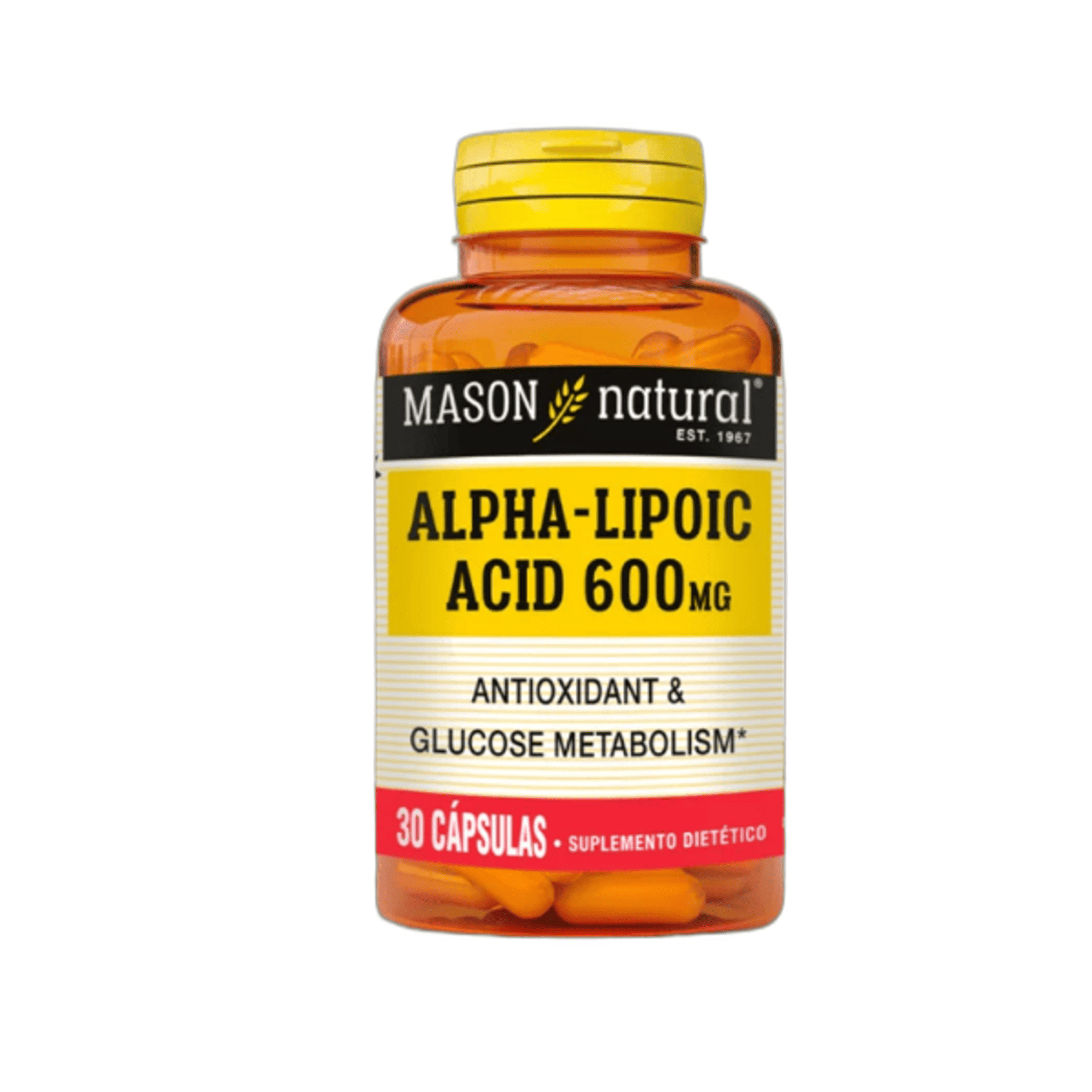 ALPHA-LIPOIC ACID 600 mg - Fco x 30 cap - MASON - VENTA LIBRE - PROMOCION 1