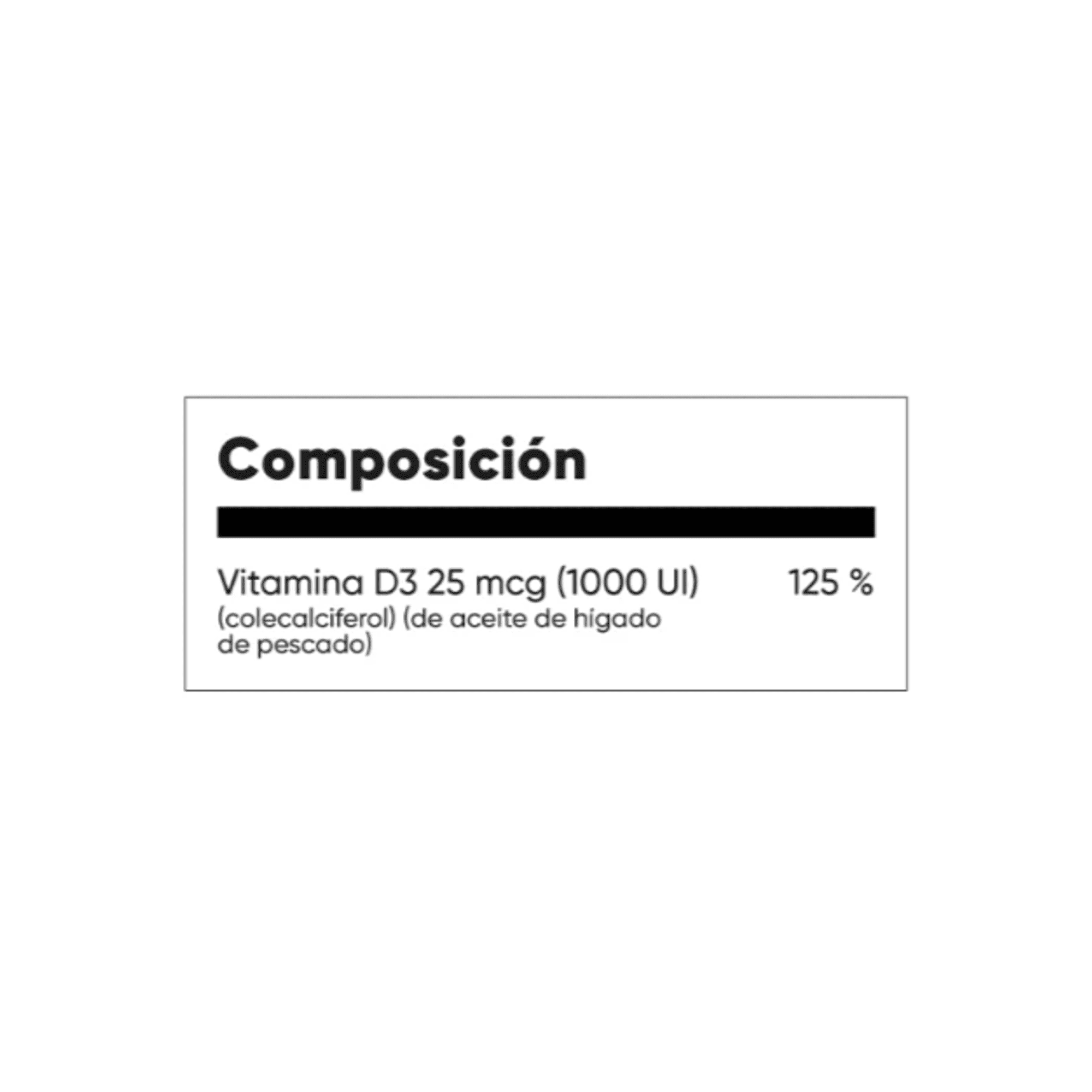VITAMINA D3 1000 UI * 25 mcg - fco x 60 softgel. - MASON - VENTA LIBRE - PROMOCION 2