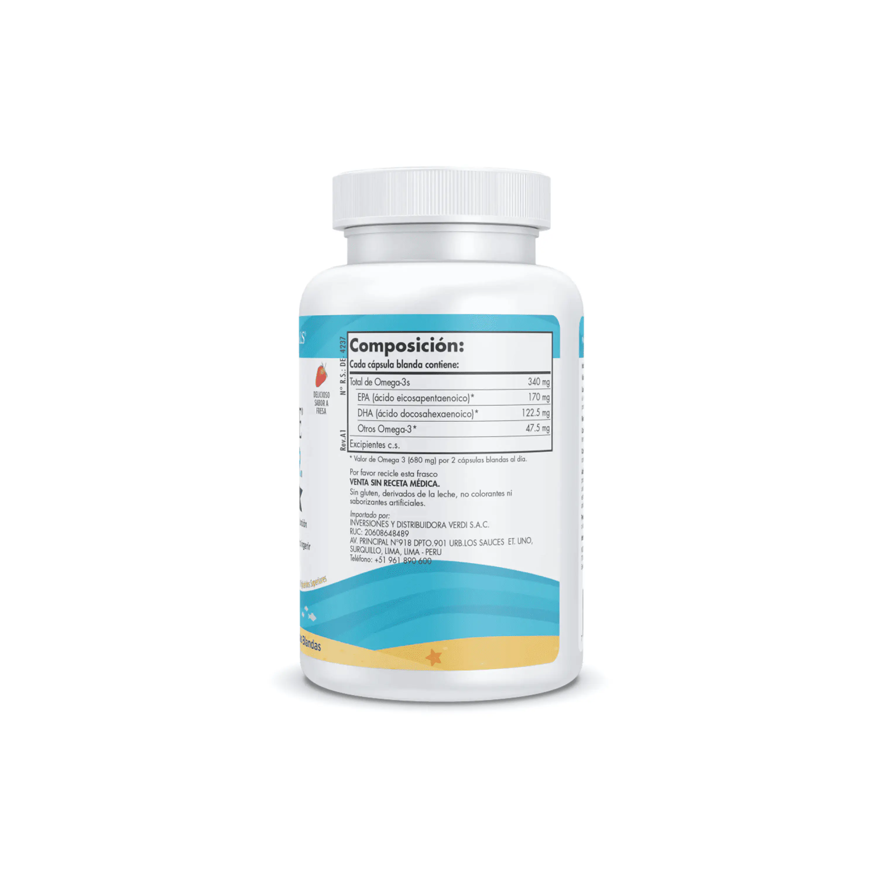 ULTIMATE OMEGA JR (junior) 680 mg - Fco x 90 mini cap  3
