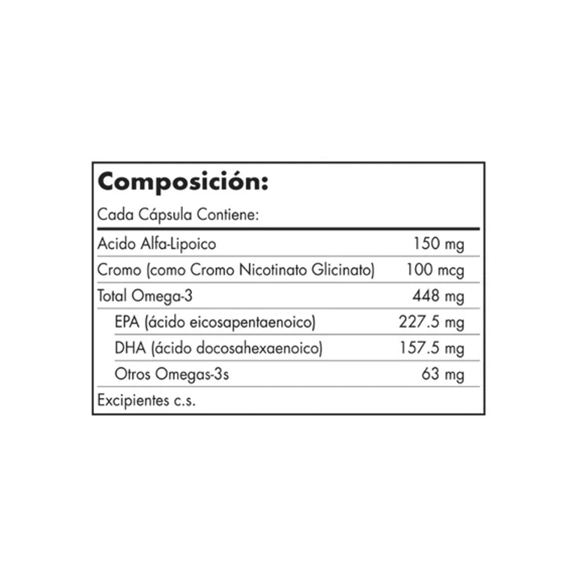 OMEGA BLOOD SUGAR -Fco x 60 cap  2