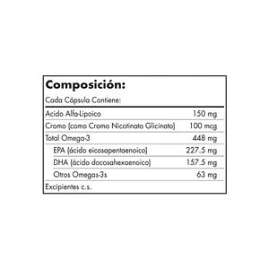 OMEGA BLOOD SUGAR -Fco x 60 cap 