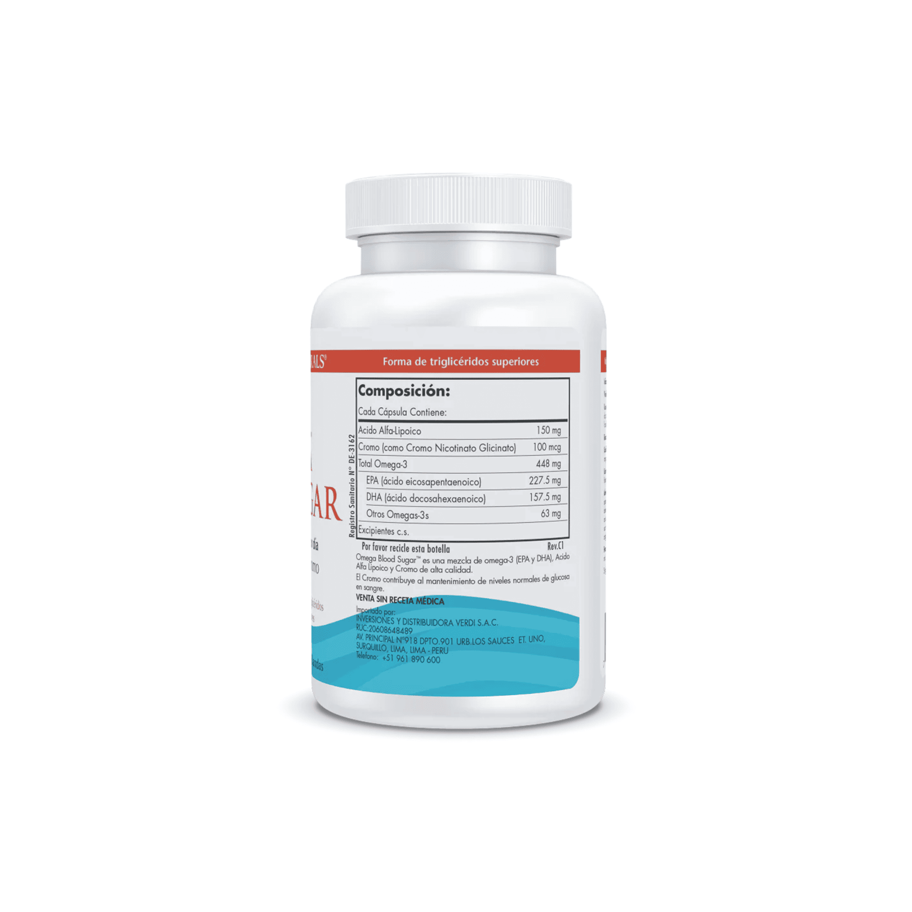 OMEGA BLOOD SUGAR -Fco x 60 cap  3