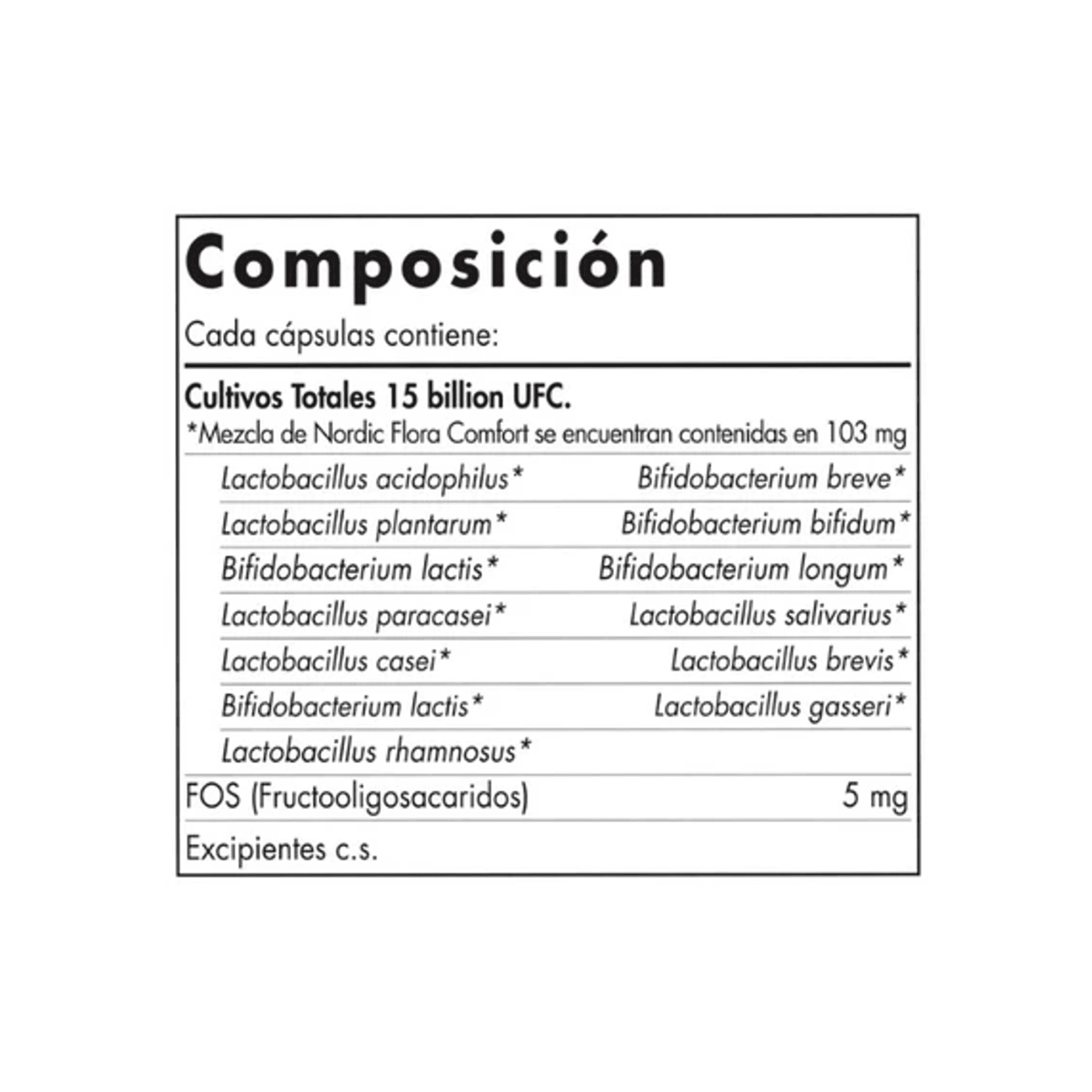 PROBIOTIC COMFORT - Fco x 30 cap  2