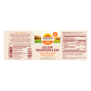 CALCIO MAGNESIO & ZINC - fco x 100 tab.