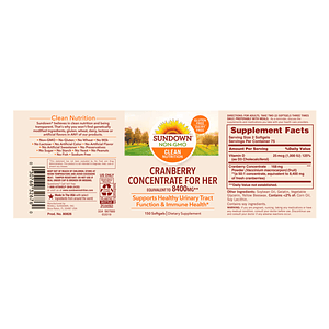 CRANBERRY 8400 mg - fco x 150 softgel.