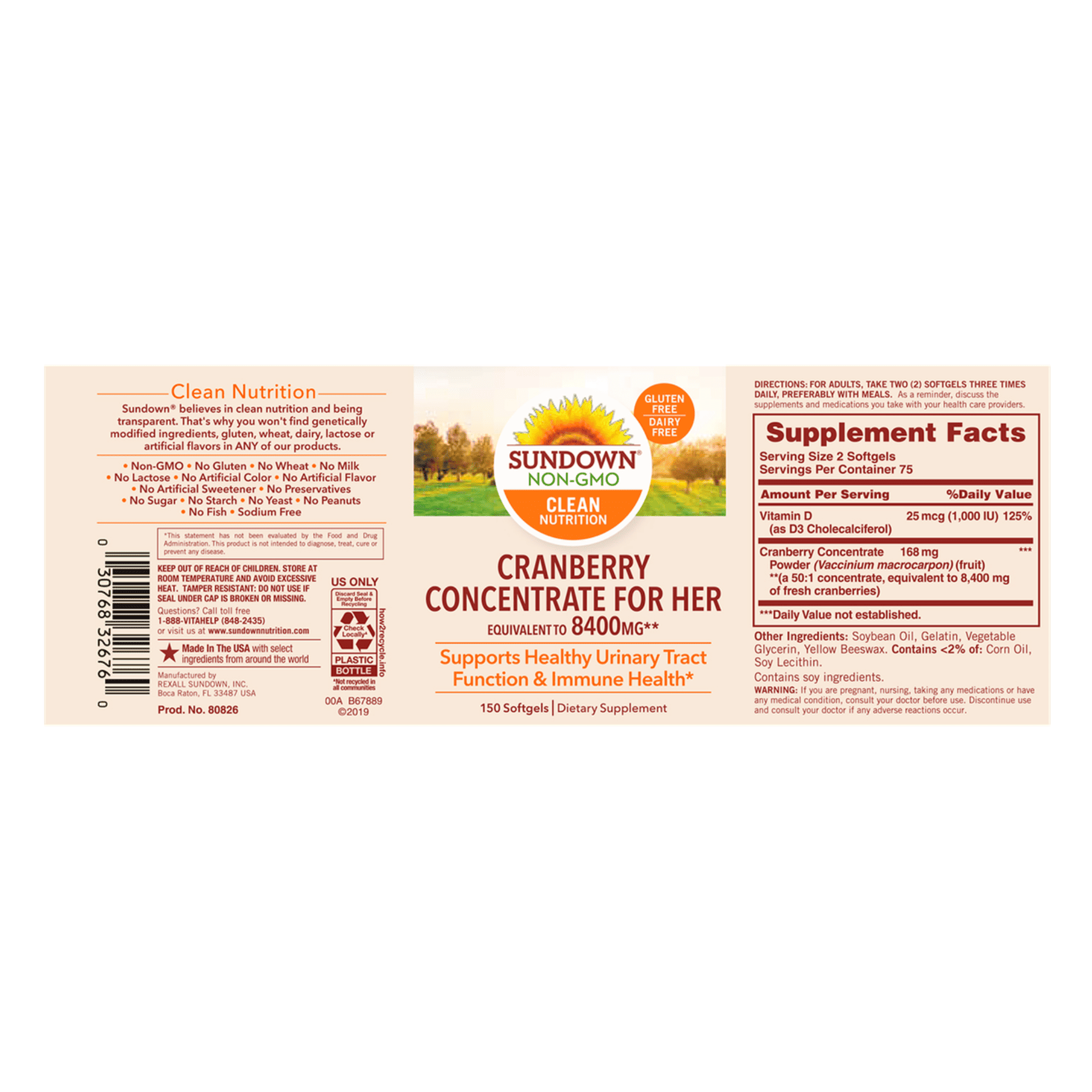 CRANBERRY 8400 mg - fco x 150 softgel. 2