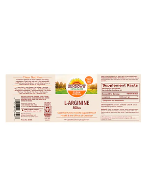 L-ARGiNINE 500 mg - fco x 90 tab.