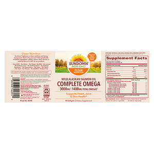 OMEGA COMPLETE (complete omega) 3000mg /1400mg x 90 sofgels