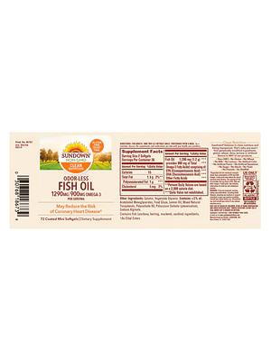 FISH OIL 1290mg/900mg(omega 3) - fco x 72 softgels