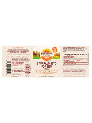 SAW PALMETTO 450mg - fco x 250 cap.