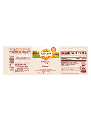 B12 1000 mcg (vitamina b12 1000) - fco x 120 tab.