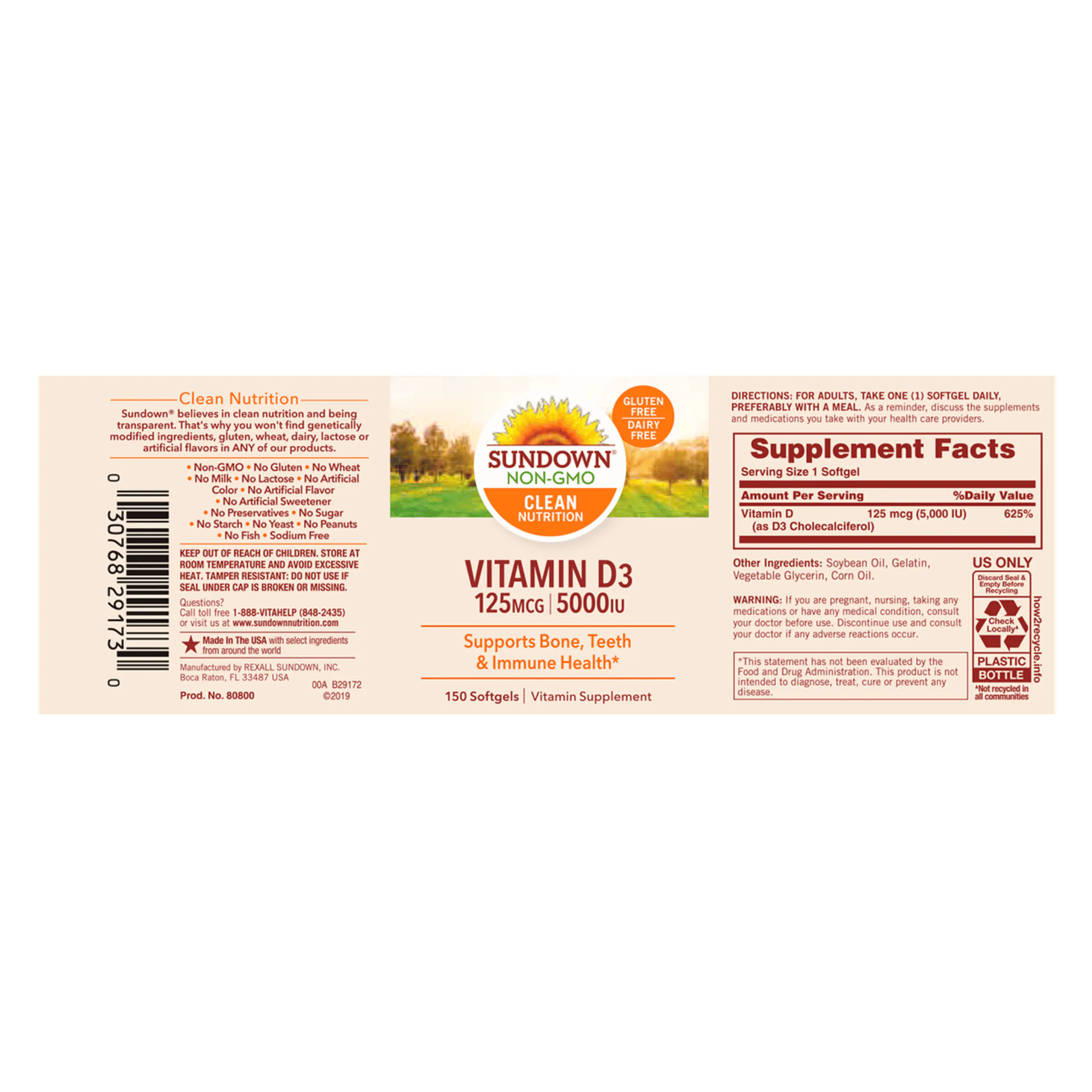 VITAMINA D3 - 125 mcg / 5000 UI - fco x 150 softgel. 2