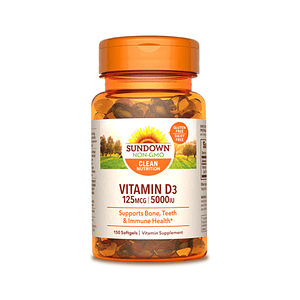 VITAMINA D3 - 125 mcg / 5000 UI - fco x 150 softgel.
