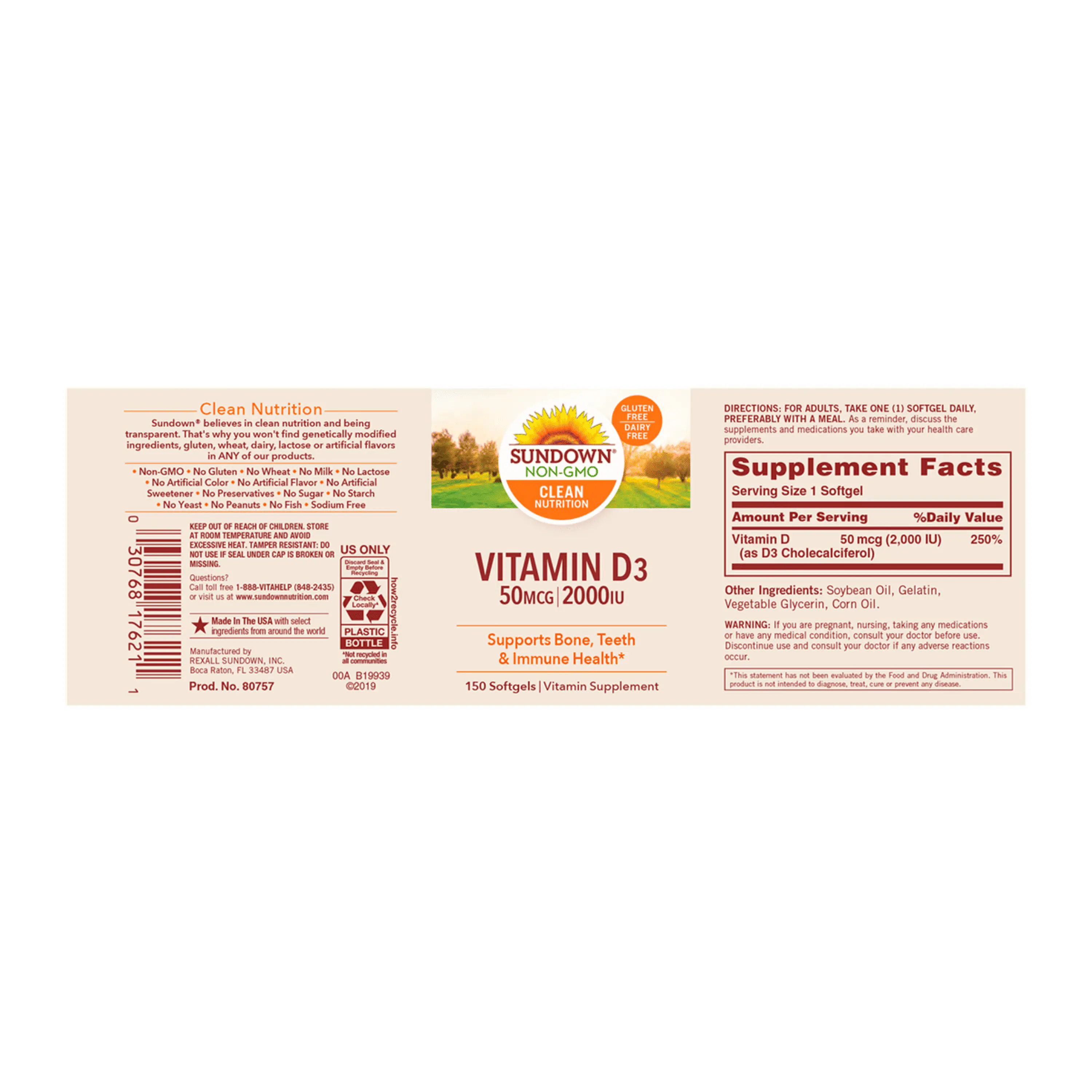 VITAMINA D3 2000 UI - fco x 150 softgel. 2