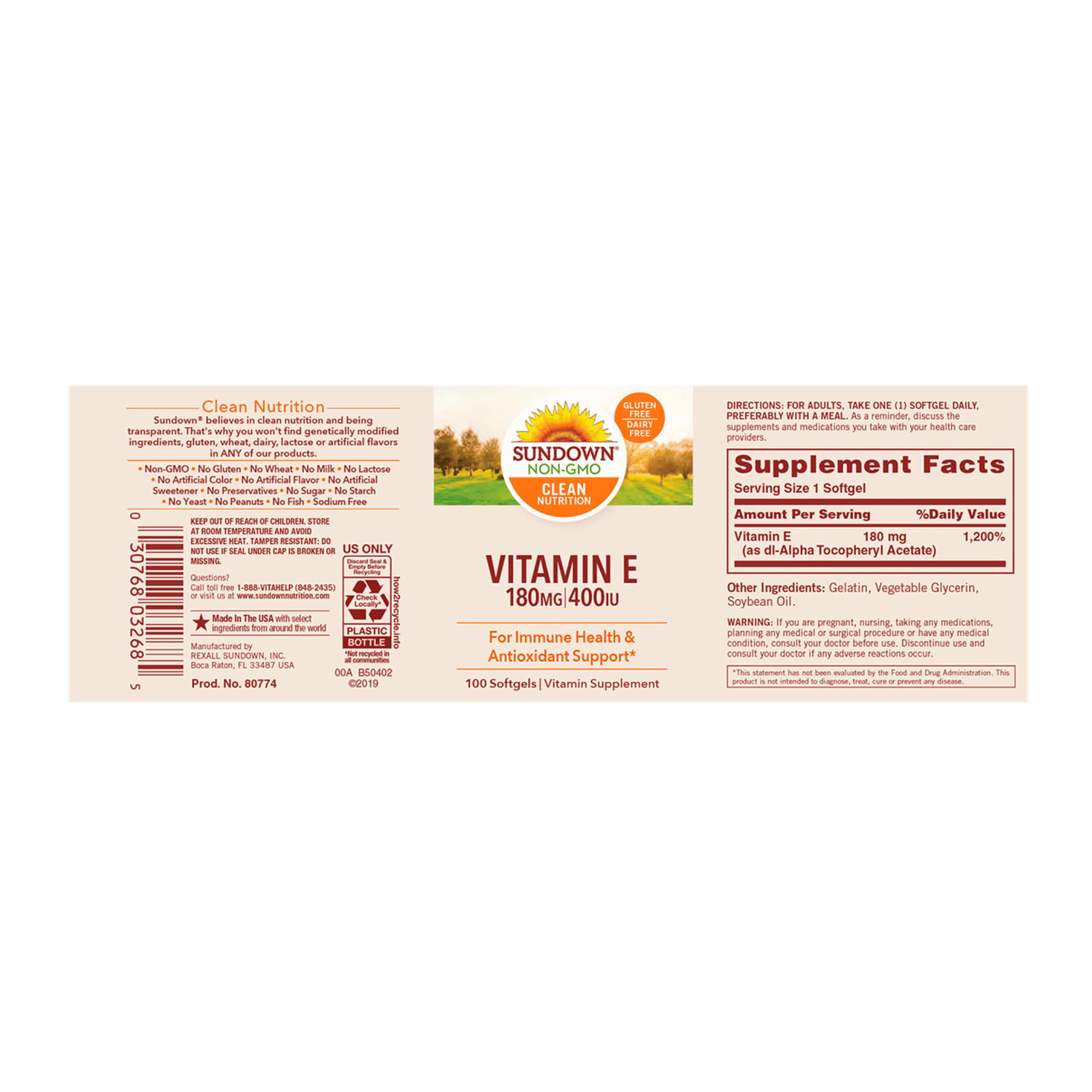 VITAMINA E 400 UI. - fco x 100 sott 2