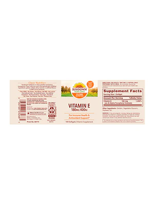 VITAMINA E 400 UI. - fco x 100 sott
