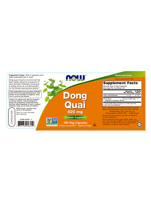 DONG QUAI 520 mg - fco 100 cap