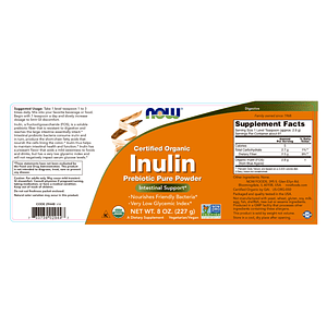 INULINA PREBIOTIC pure powder - fco x 227 g.(8 OZ)
